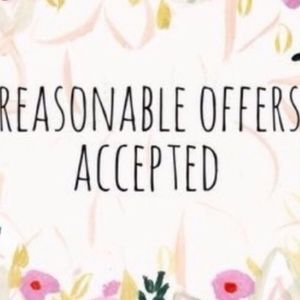 Reasonable offers accepted here!!!